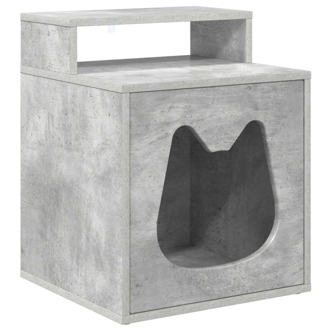 Kat Hus Beton 42,5 x 40 x 53,5 cm Konstrueret træ