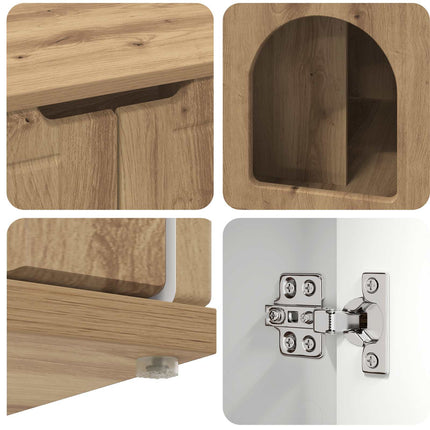 Kat Hus Artisan eg 85 x 55 x 50,5 cm Konstrueret træ
