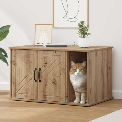 Kat Hus Artisan eg 85 x 55 x 50,5 cm Konstrueret træ