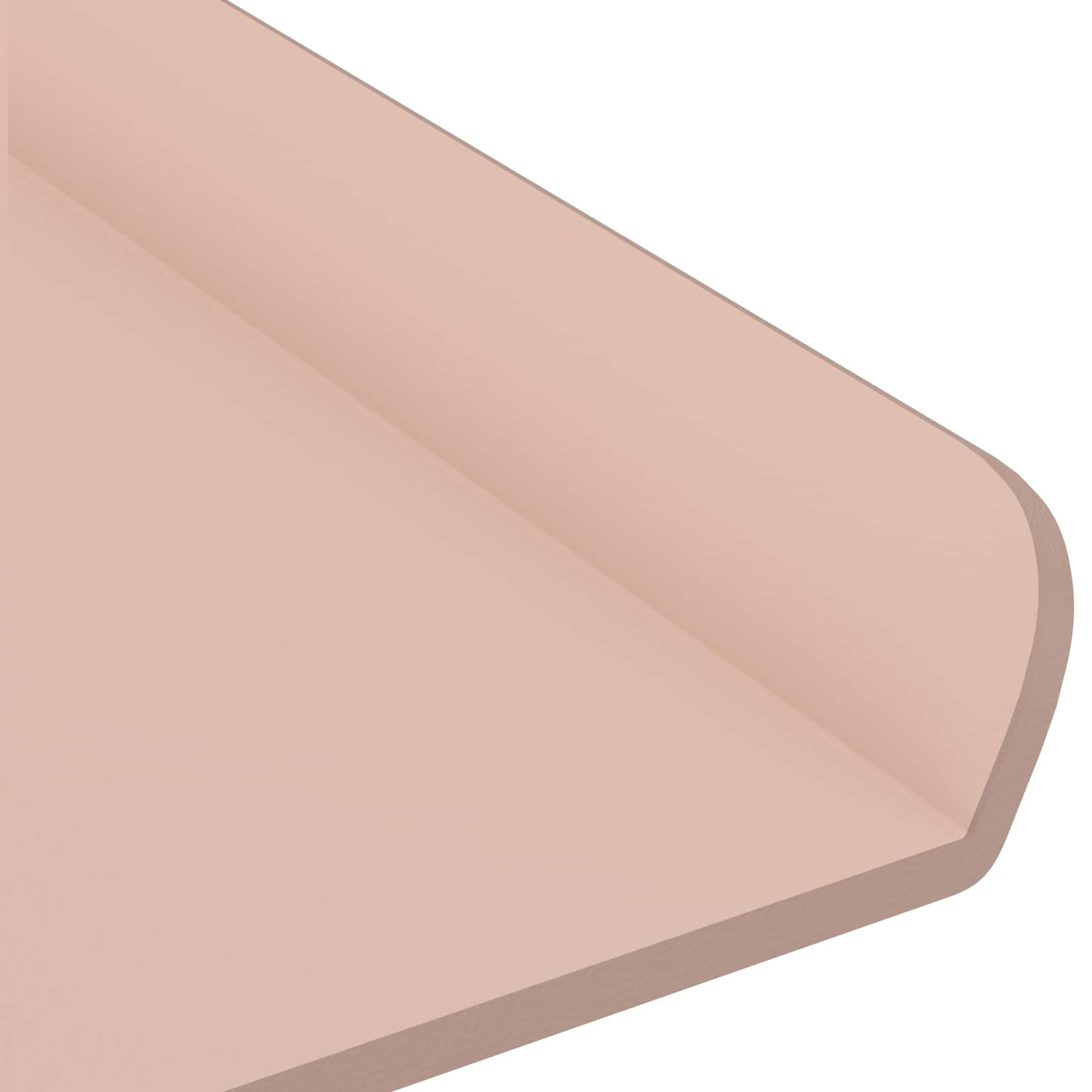 Svævende hylde Vægmonteret 3 pcs Lyserød 40 x 9 x 2,5 cm Stål