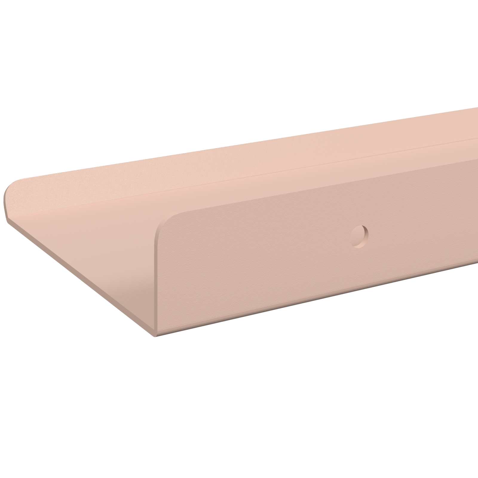 Svævende hylde Vægmonteret 3 pcs Lyserød 40 x 9 x 2,5 cm Stål
