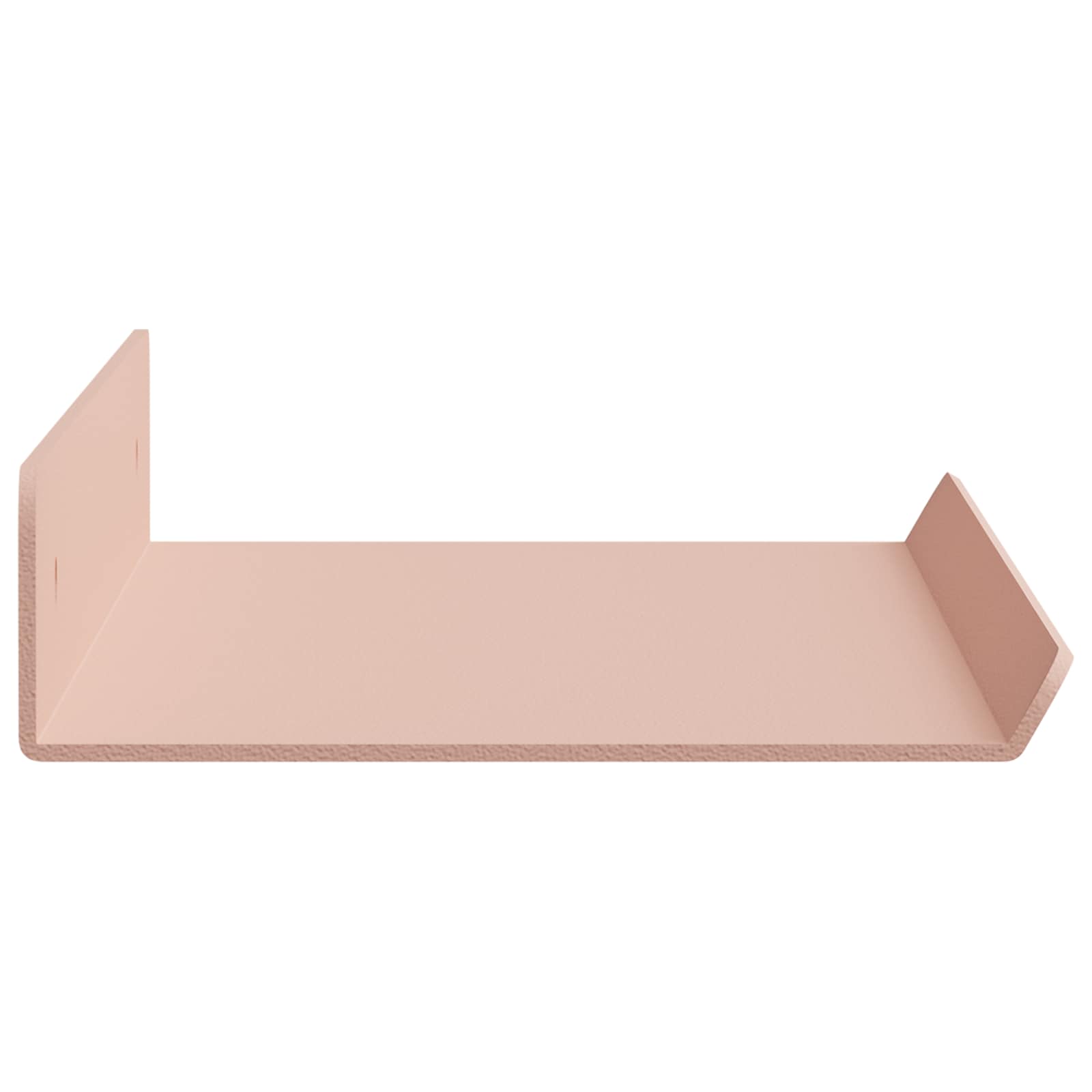 Svævende hylde Vægmonteret 3 pcs Lyserød 40 x 9 x 2,5 cm Stål