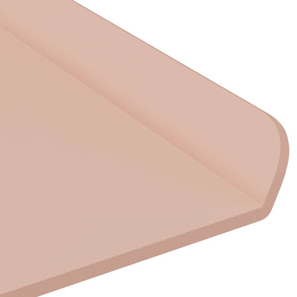 Svævende hylde 4 stk. Lyserød 40 x 18 x 2,5 cm Stål