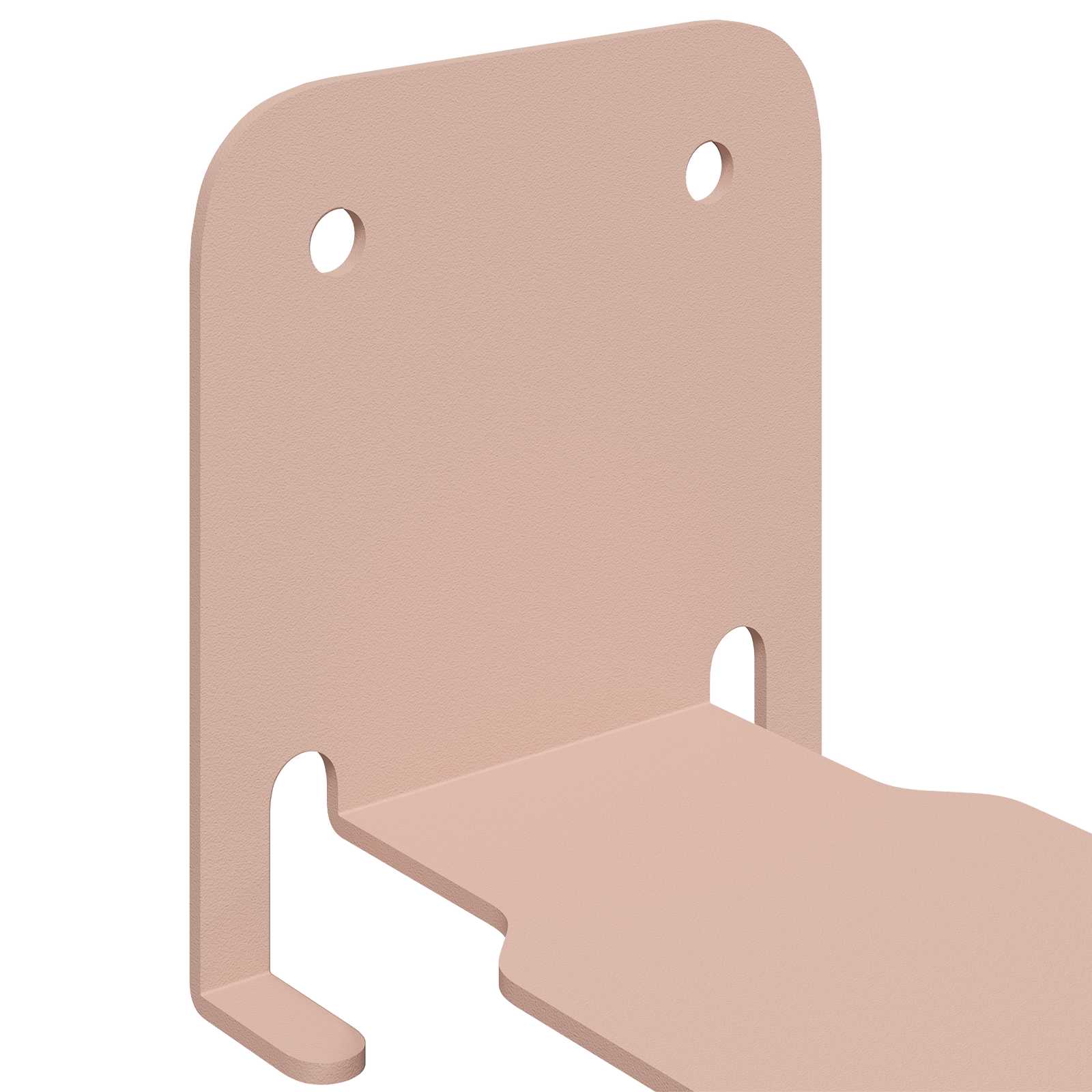 Svævende hylde med hylde 24 pcs Lyserød 6 x 10,8 x 6,6 cm