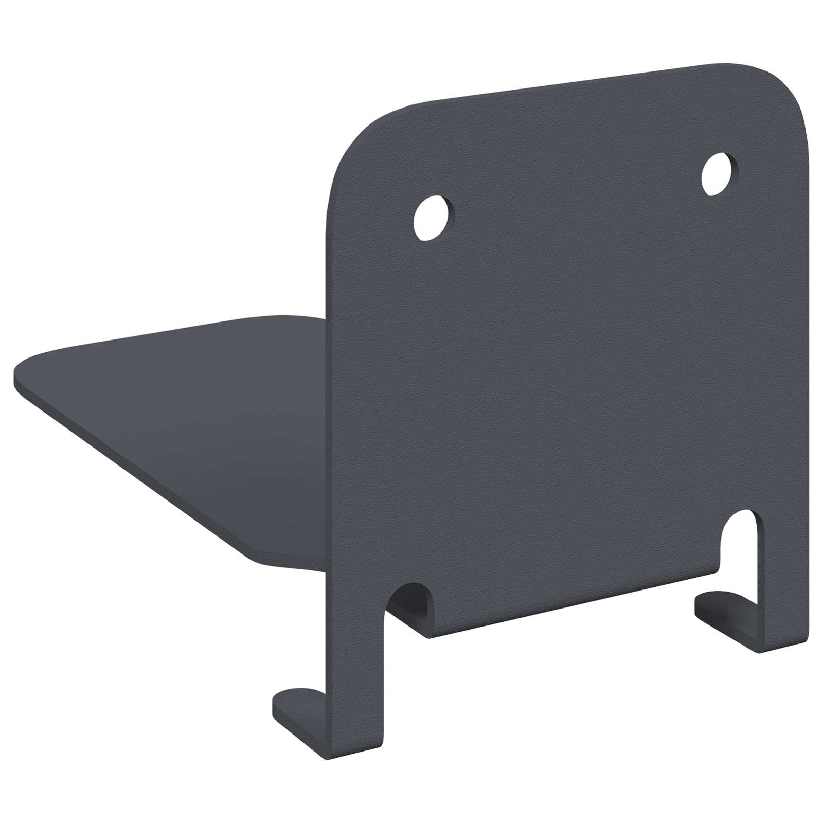 Svævende hylde med hylde 8 pcs Antracit 6 x 10,8 x 6,6 cm