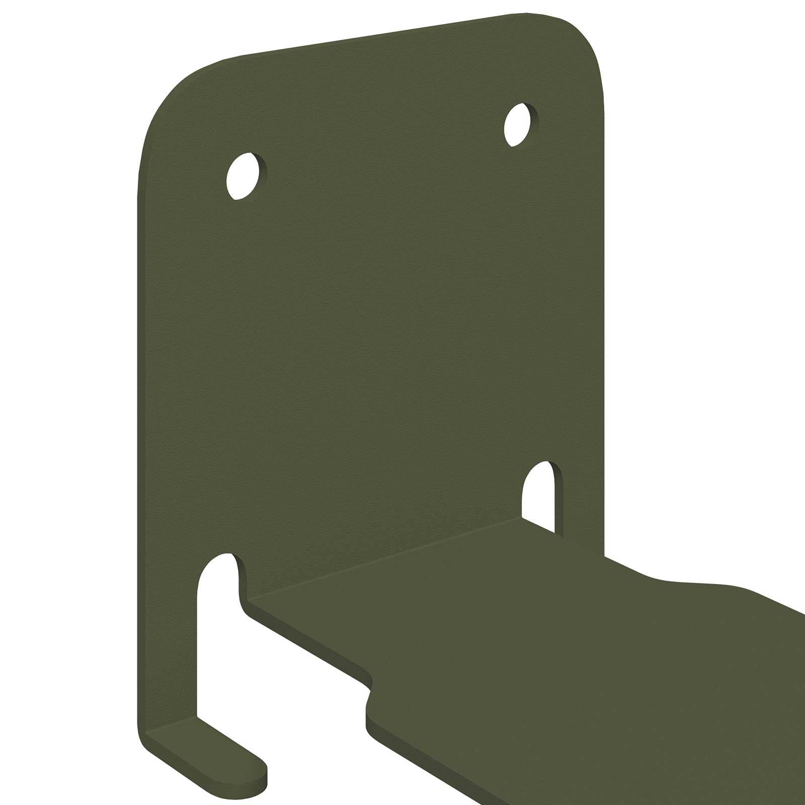 Svævende hylde med hylde 24 pcs Oliven grøn 6 x 10,8 x 6,6 cm