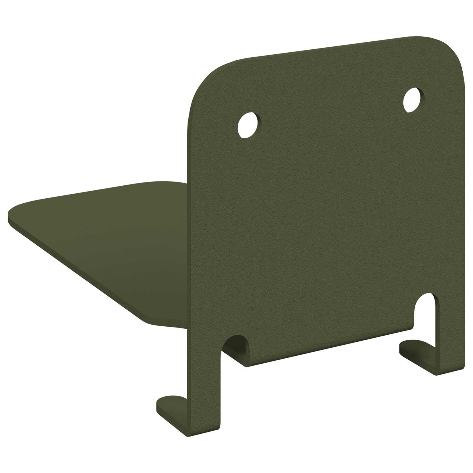 Svævende hylde med hylde 24 pcs Oliven grøn 6 x 10,8 x 6,6 cm