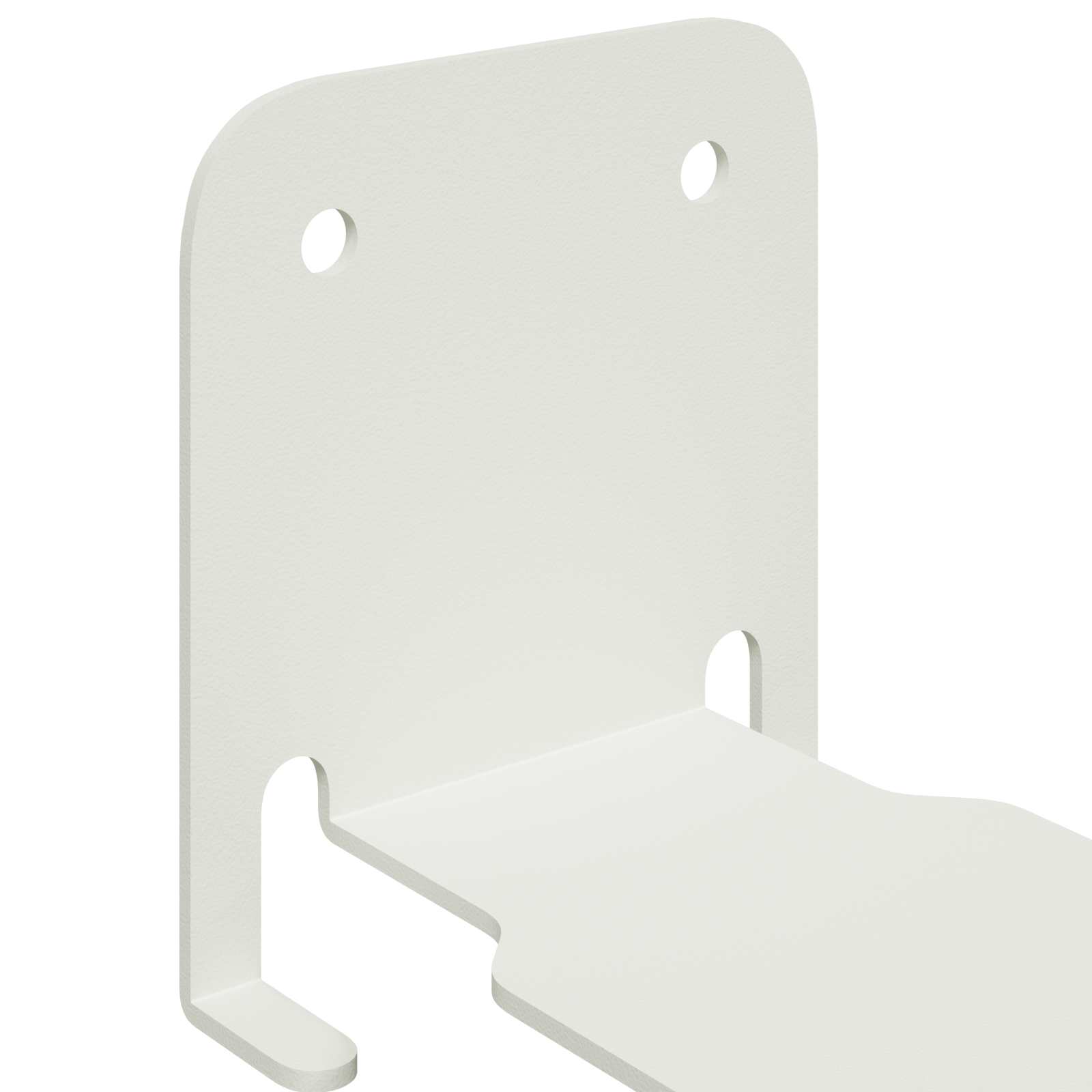 Svævende hylde med hylde 8 pcs Hvid 6 x 10,8 x 6,6 cm