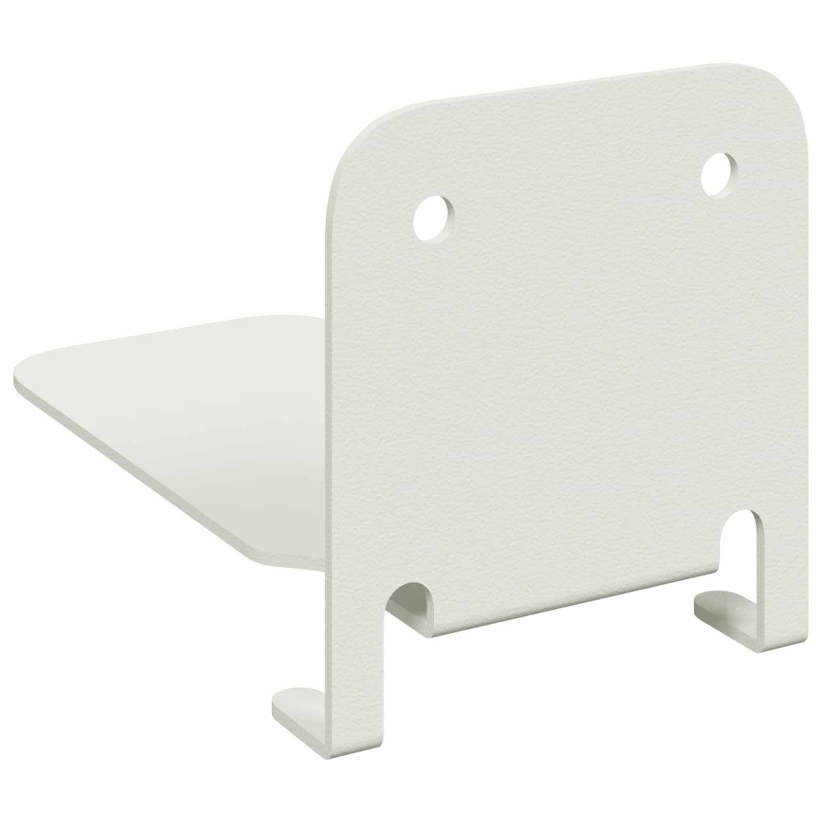 Svævende hylde med hylde 8 pcs Hvid 6 x 10,8 x 6,6 cm