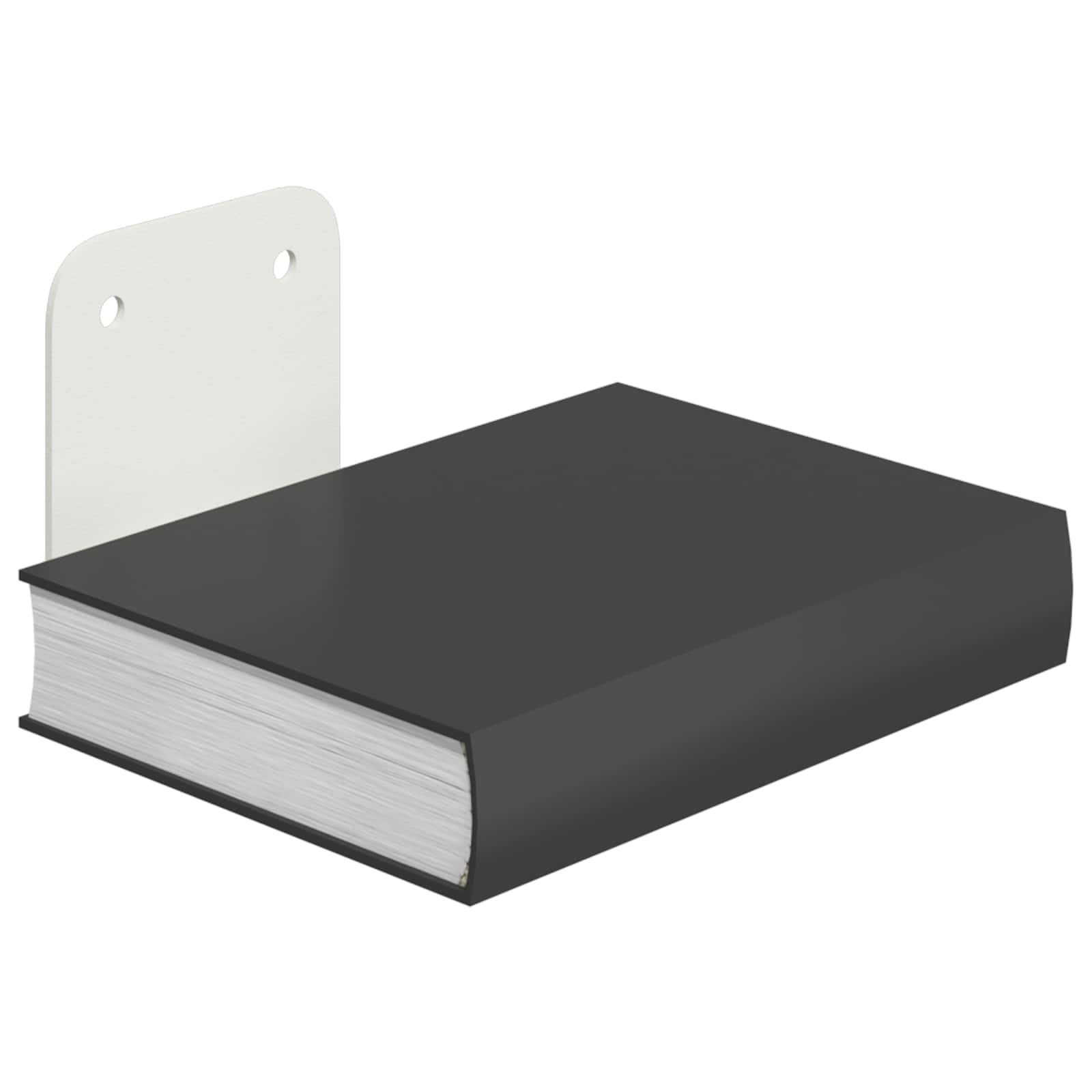 Svævende hylde med hylde 8 pcs Hvid 6 x 10,8 x 6,6 cm