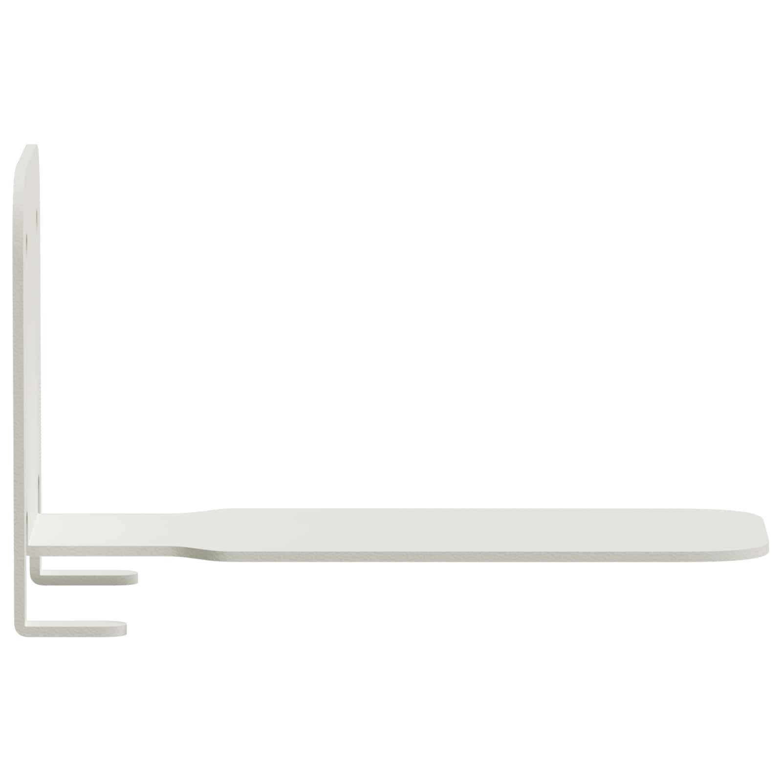 Svævende hylde med hylde 8 pcs Hvid 6 x 10,8 x 6,6 cm
