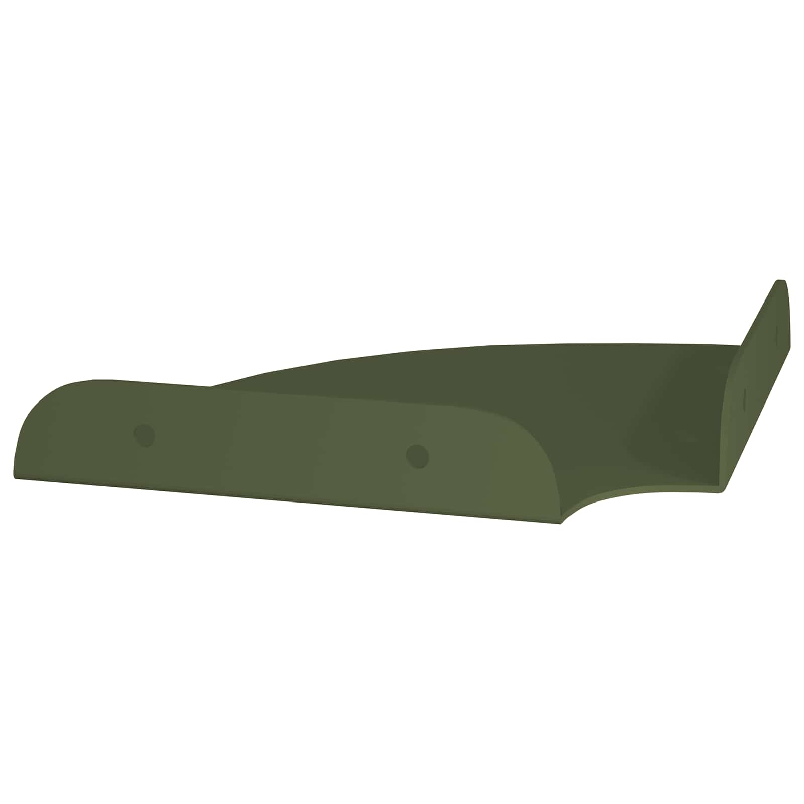 Svævende hylde med hylde 2 pcs Oliven grøn 15 x 15 x 2 cm