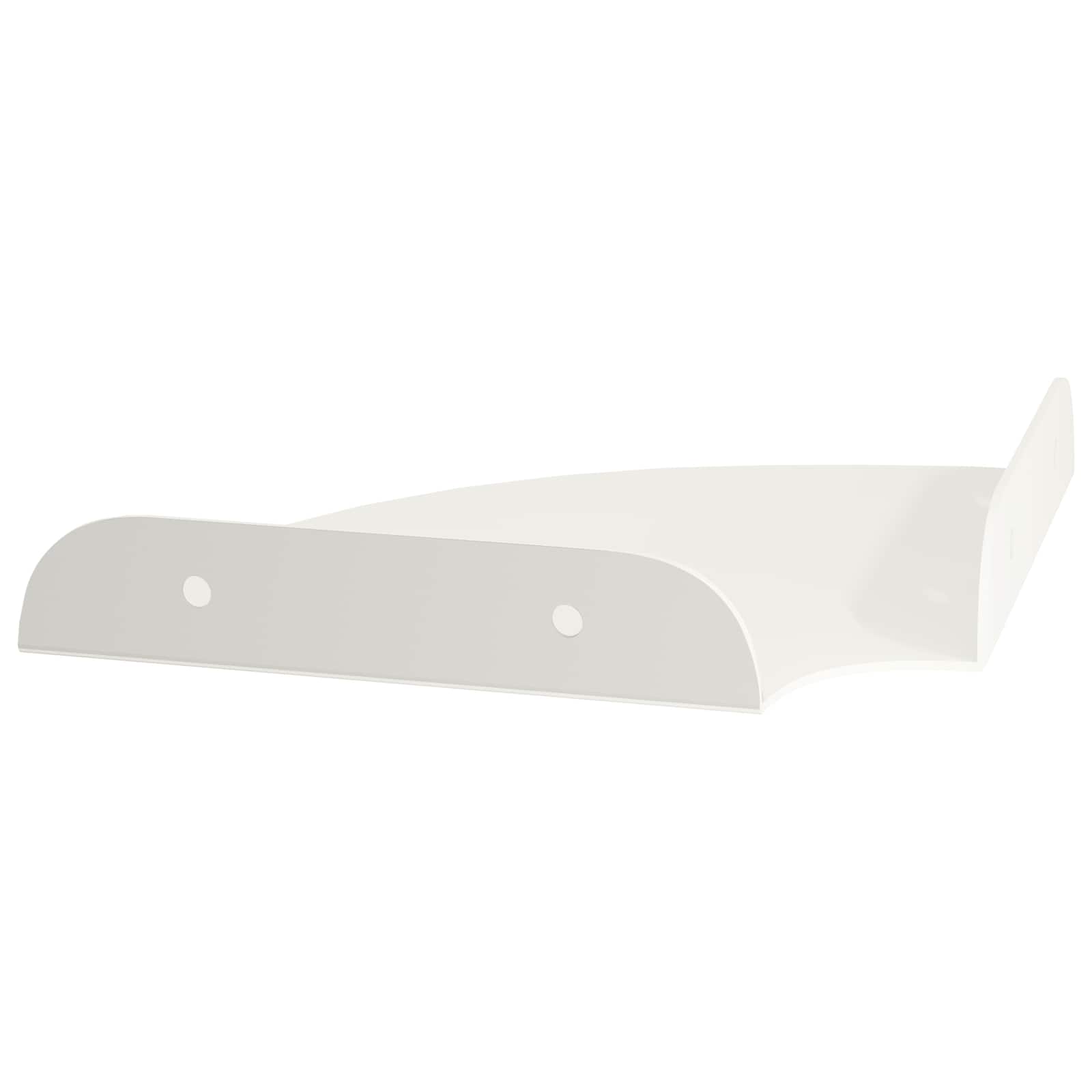 Svævende hylde med hylde 2 pcs Hvid 15 x 15 x 2 cm