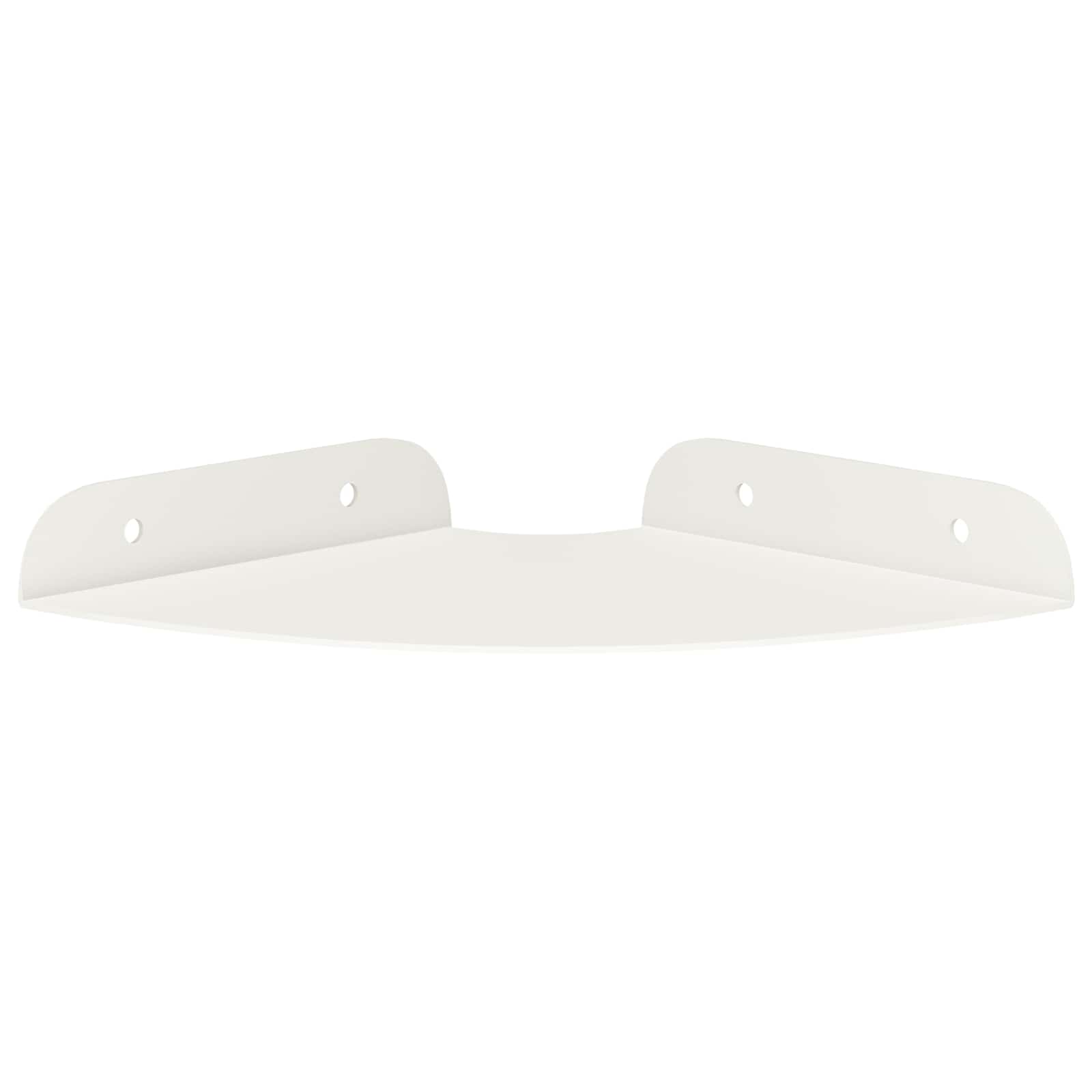Svævende hylde med hylde 4 pcs Hvid 15 x 15 x 2 cm