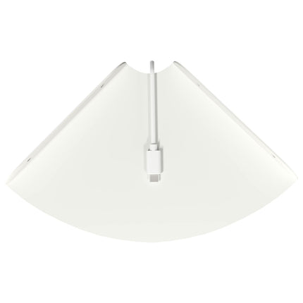 Svævende hylde med hylde 4 pcs Hvid 18 x 18 x 2 cm