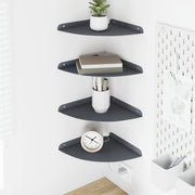 Svævende hylde med hylde 4 pcs Antracit 24 x 24 x 2,3 cm