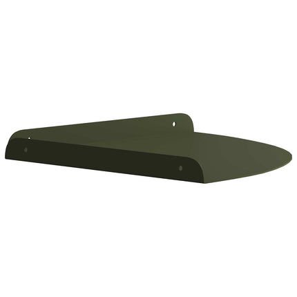 Svævende hylde med hylde 4 pcs Oliven grøn 24 x 24 x 2 cm
