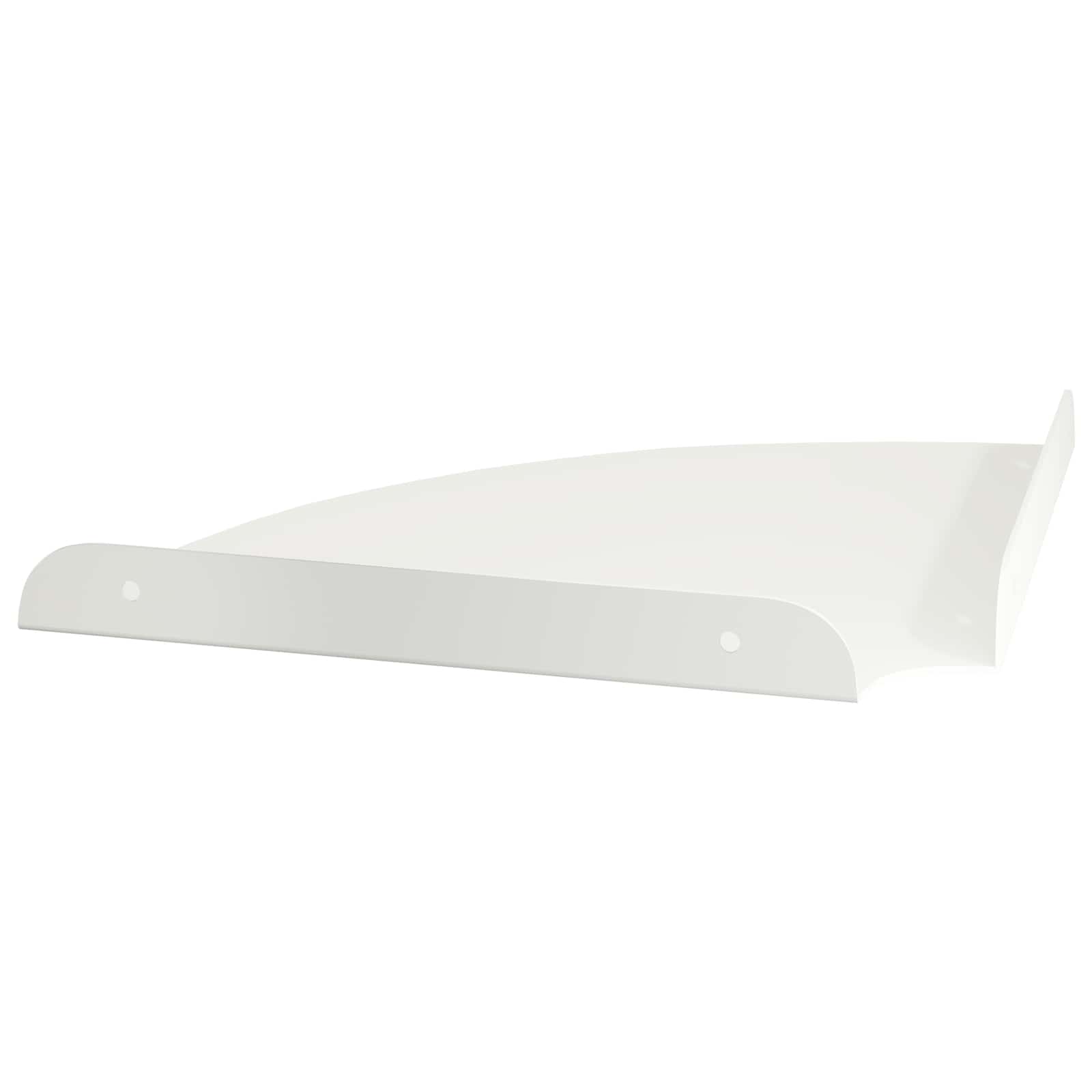 Svævende hylde med hylde 2 pcs Hvid 24 x 24 x 2 cm