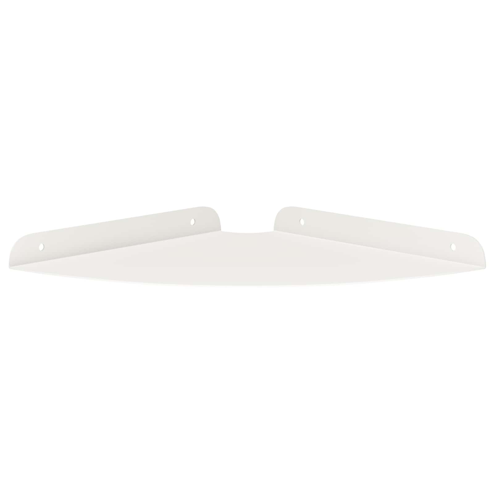 Svævende hylde med hylde 2 pcs Hvid 24 x 24 x 2 cm