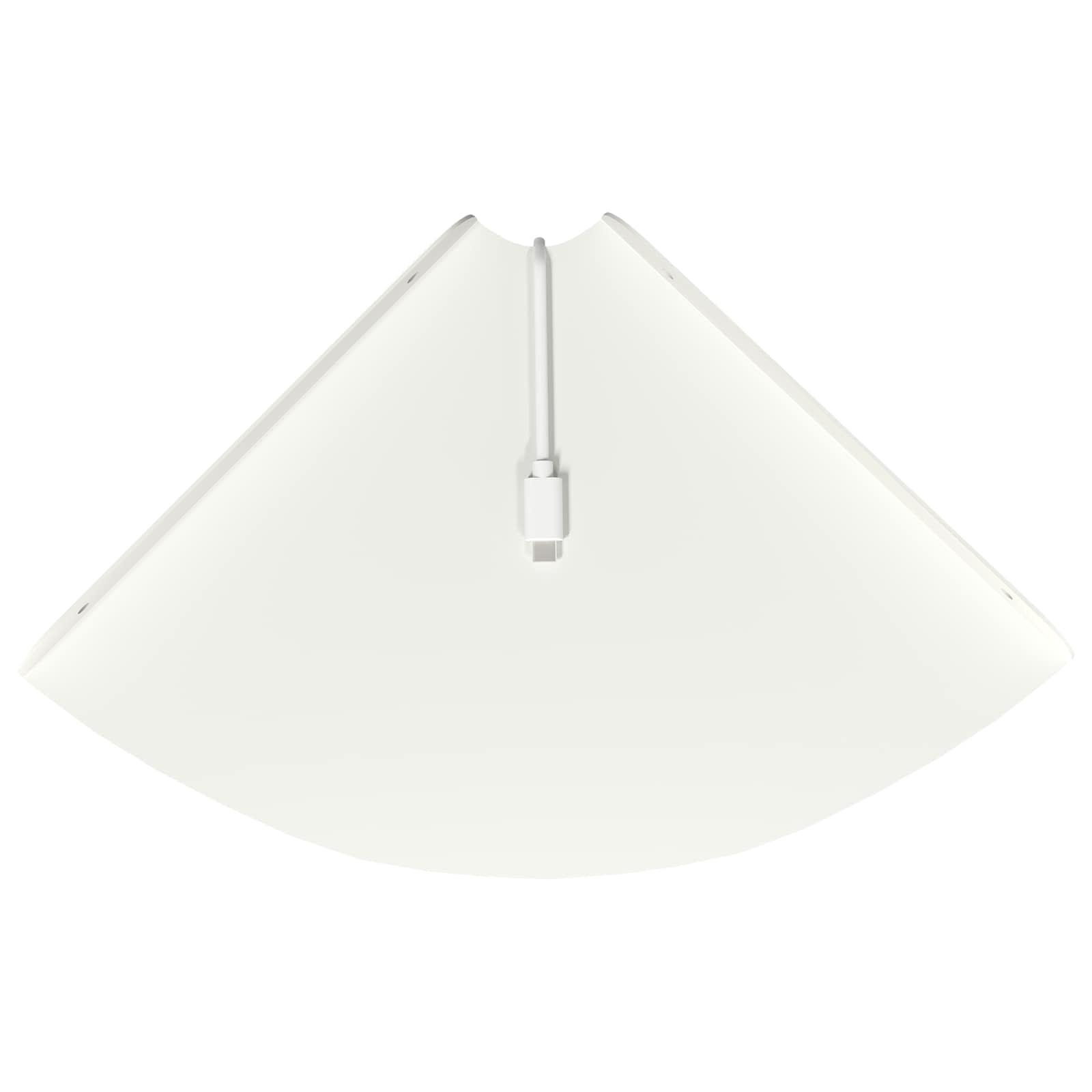 Svævende hylde med hylde 2 pcs Hvid 24 x 24 x 2 cm