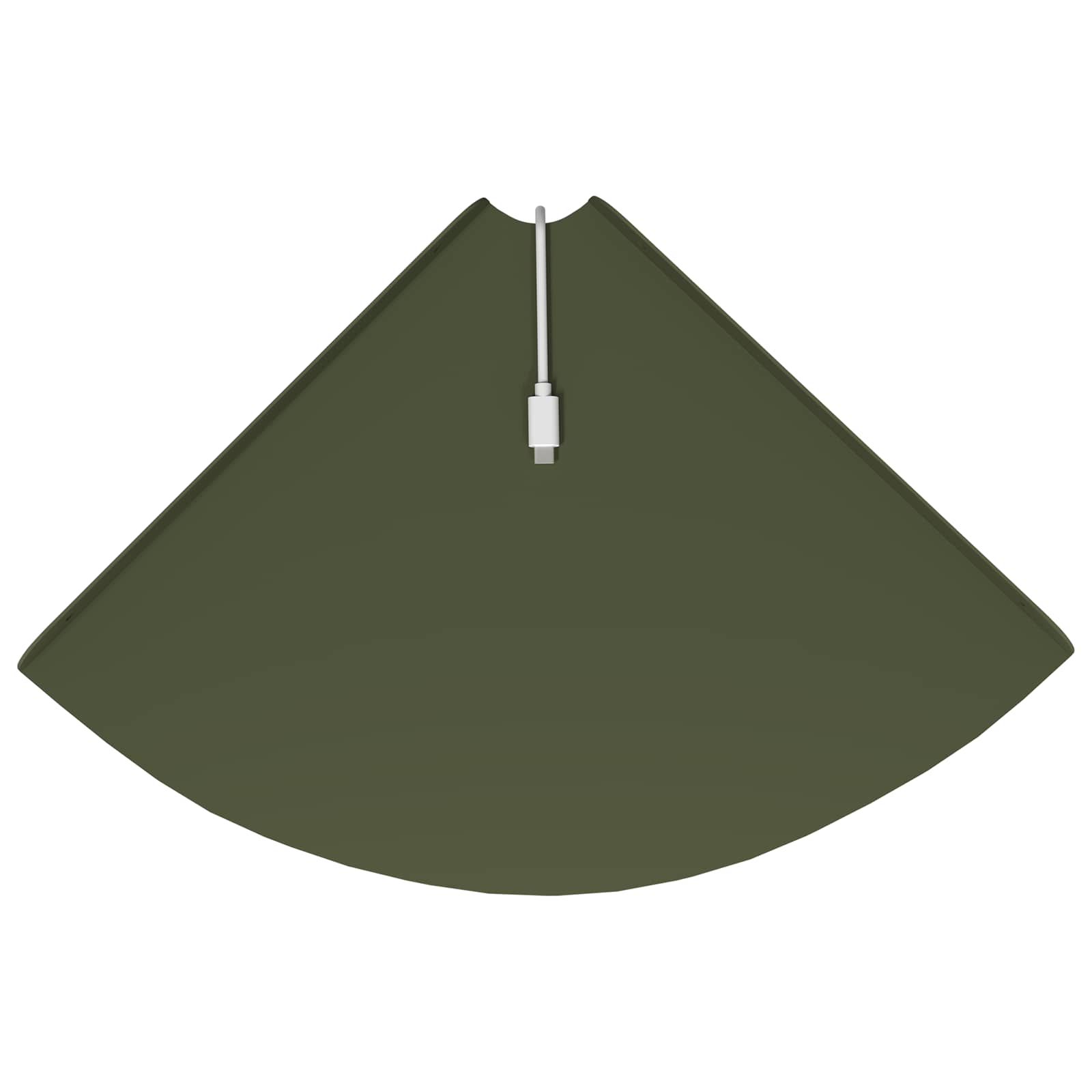 Svævende hylde med hylde 2 pcs Oliven grøn 30 x 30 x 2 cm