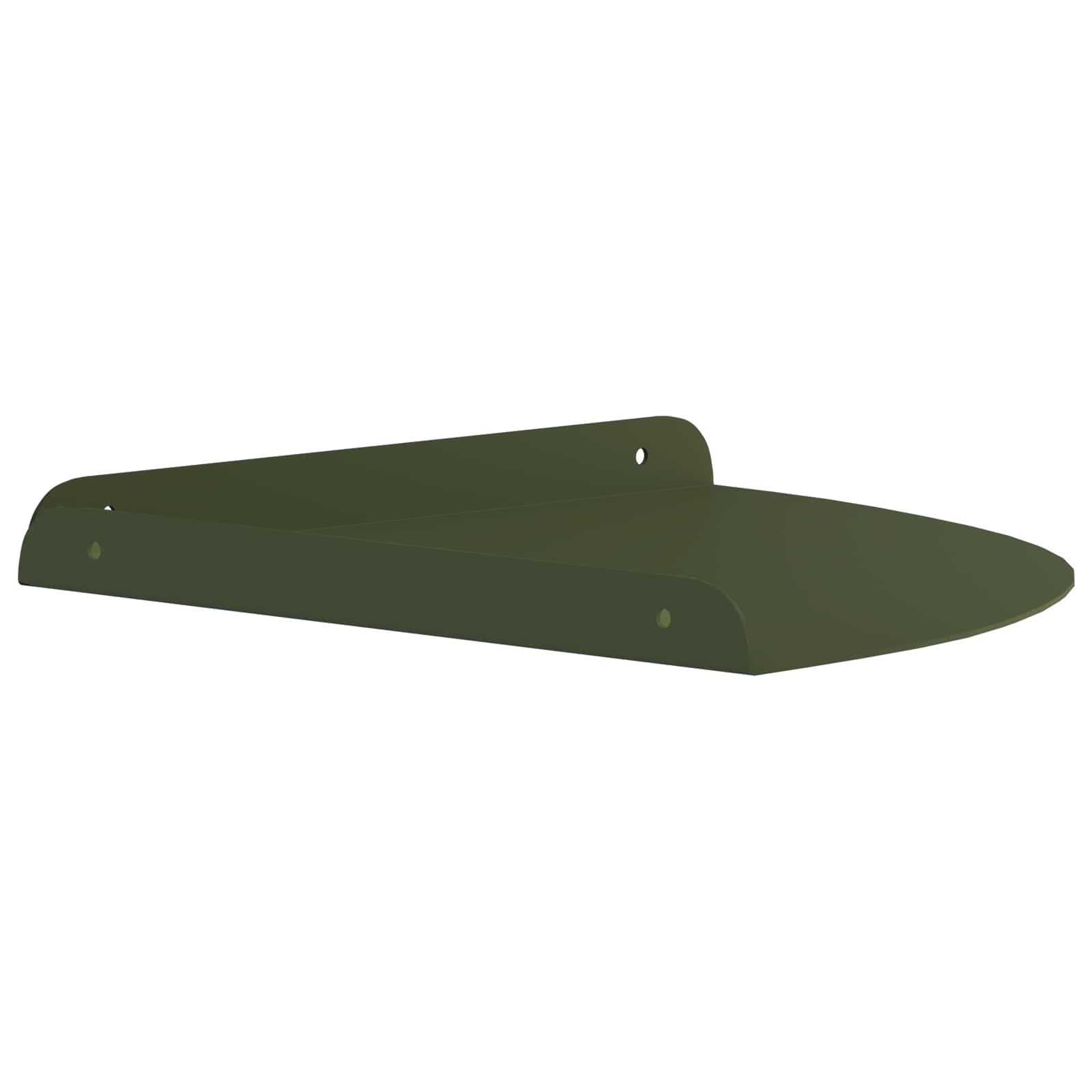 Svævende hylde med hylde 2 pcs Oliven grøn 30 x 30 x 2 cm