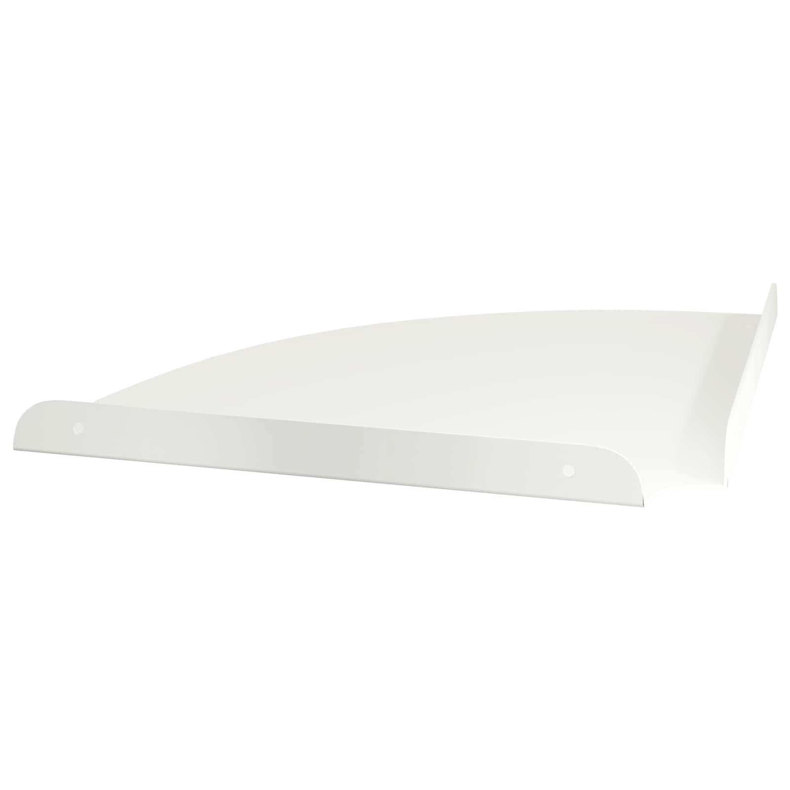 Svævende hylde med hylde 4 pcs Hvid 30 x 30 x 2 cm