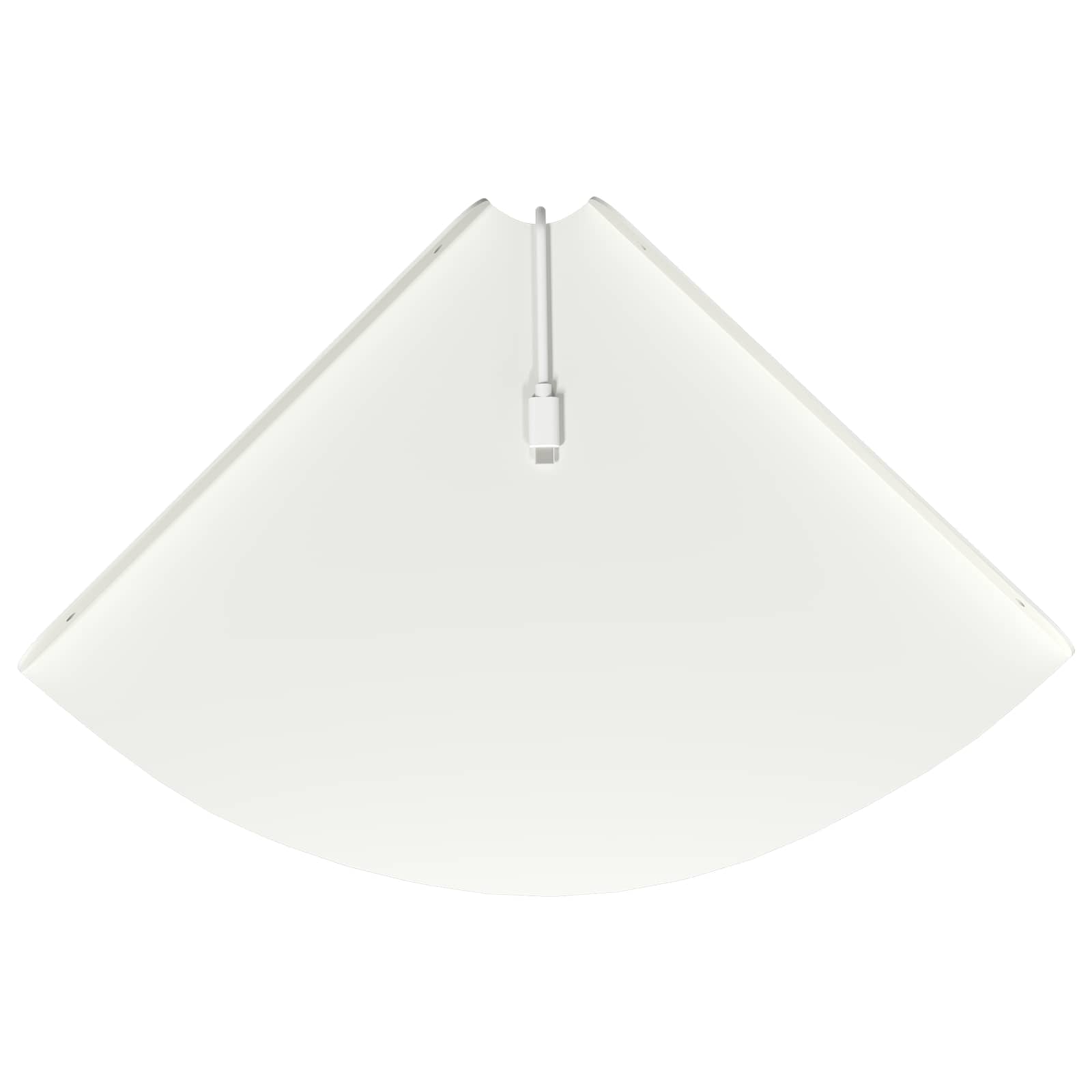 Svævende hylde med hylde 4 pcs Hvid 30 x 30 x 2 cm