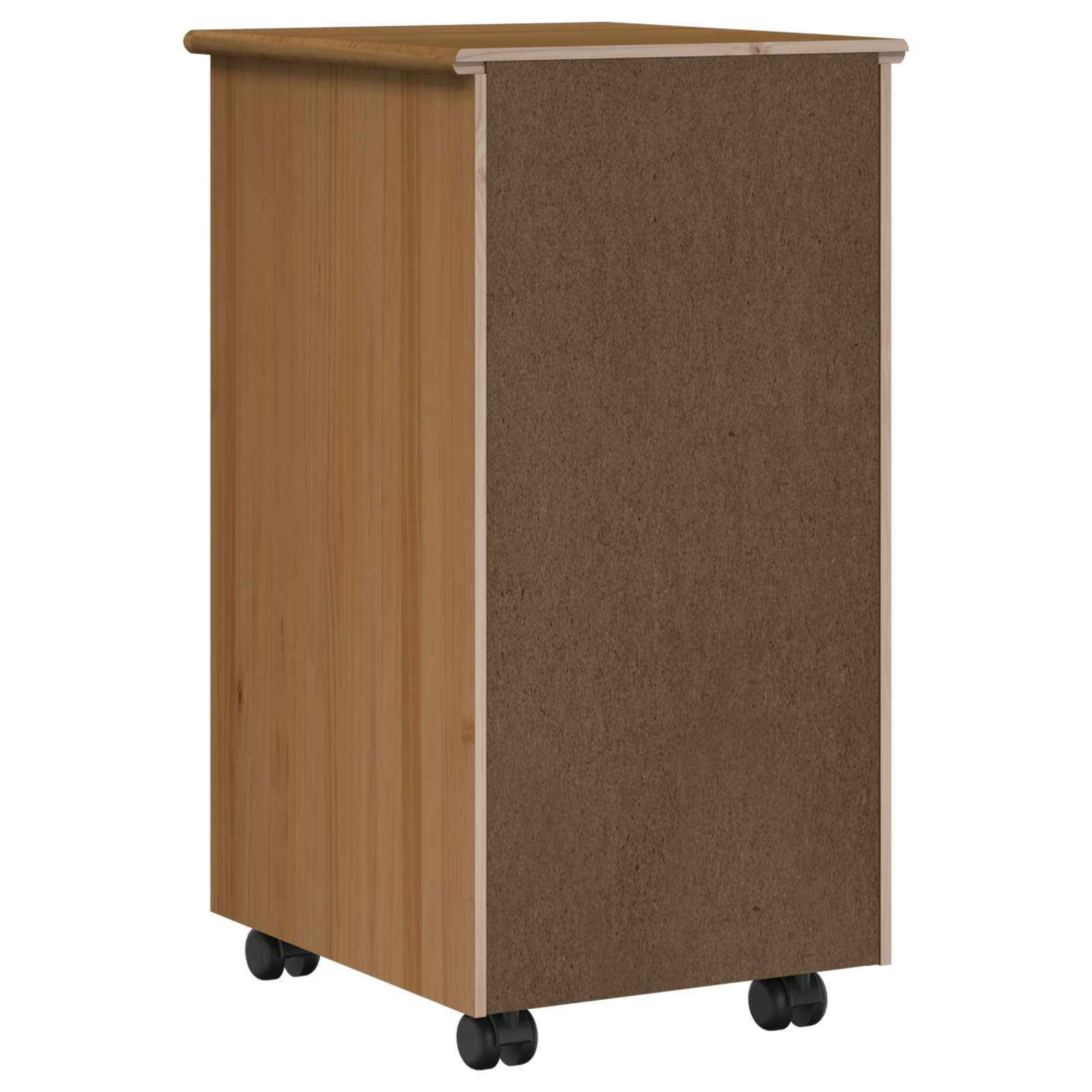 Rullende skab Honningbrun 34 x 39 x 65,5 cm Massivt fyrretræ