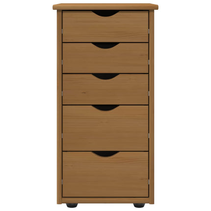 Kabinet 34 x 39 x 61,5 cm Massivt fyrretræ Honningbrun