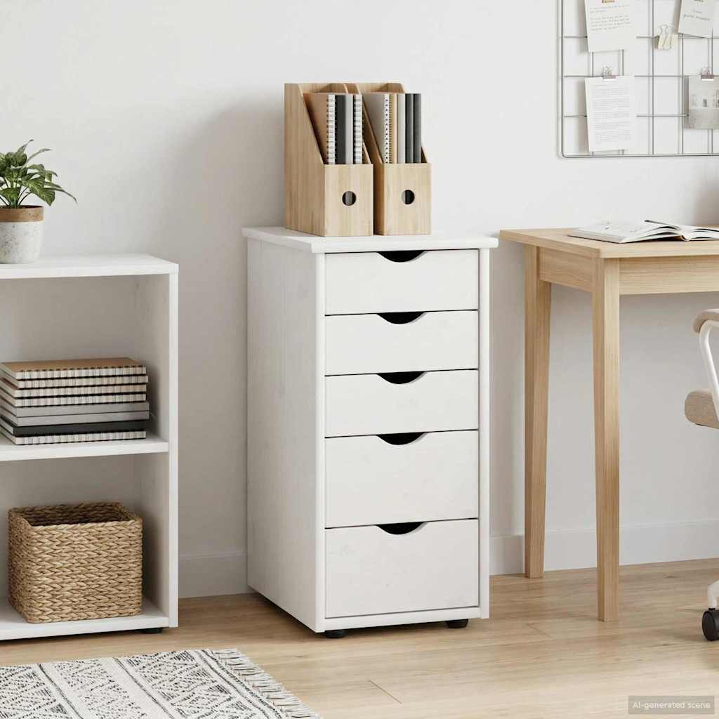 Kabinet Hvid 34 x 39 x 61,5 cm Massivt fyrretræ
