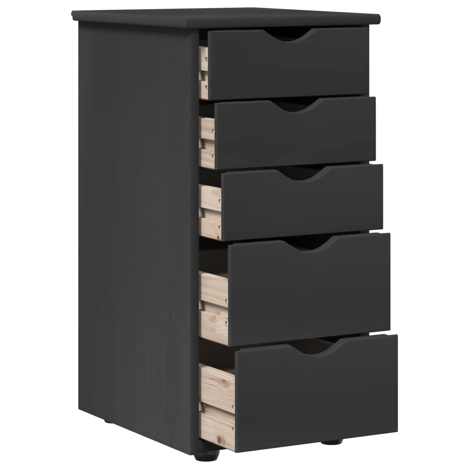 Kabinet Grå 34 x 39 x 61,5 cm Massivt fyrretræ