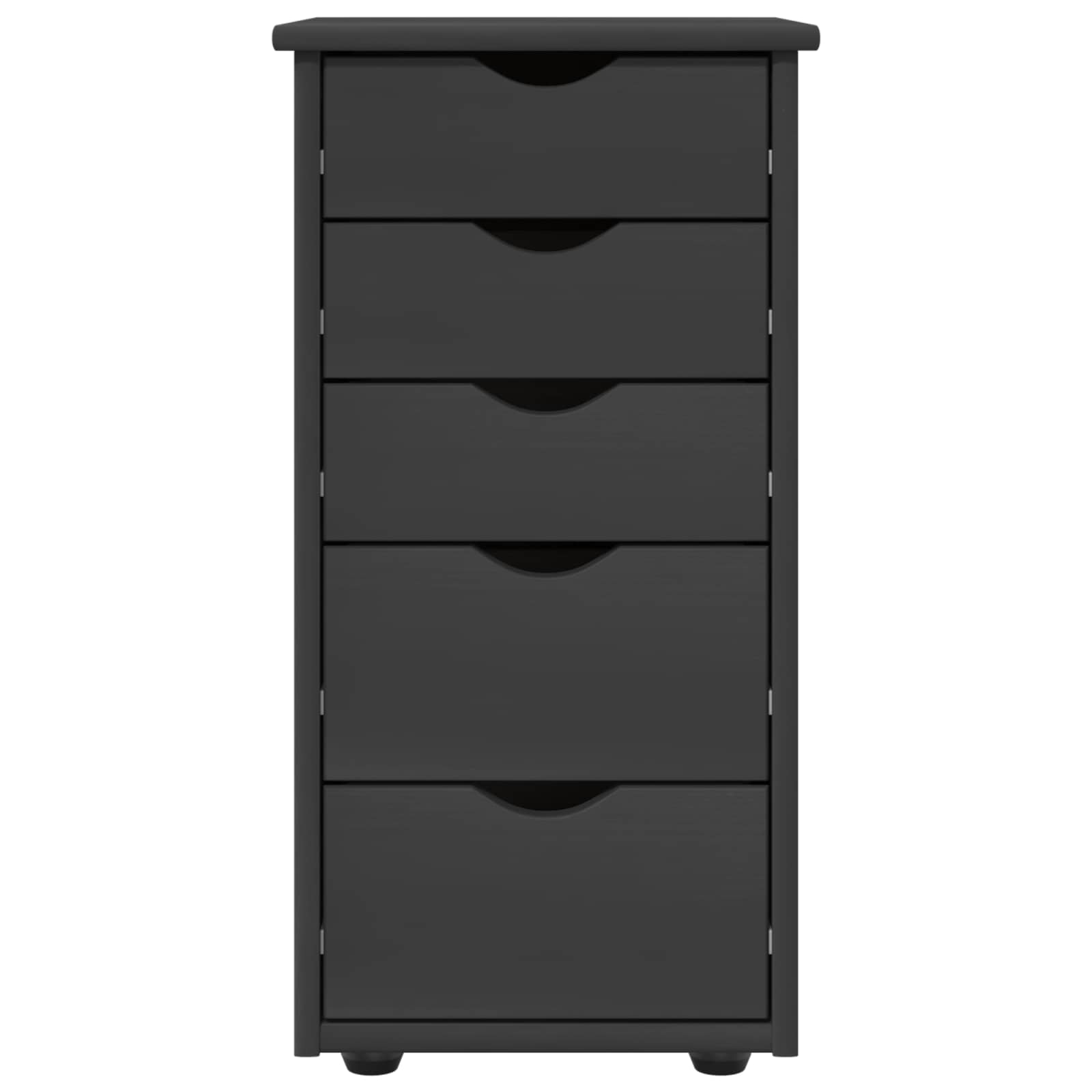 Kabinet Grå 34 x 39 x 61,5 cm Massivt fyrretræ