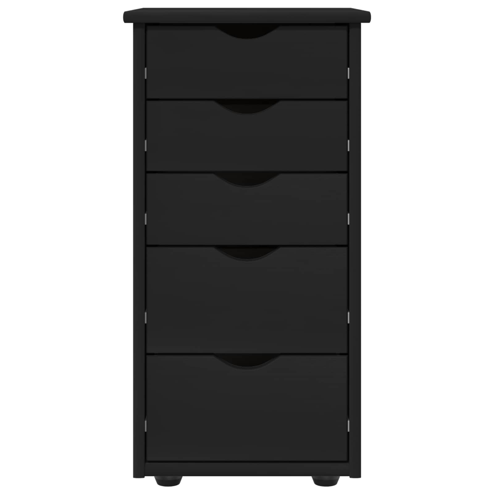 Kabinet Sort 34 x 39 x 61,5 cm Massivt fyrretræ