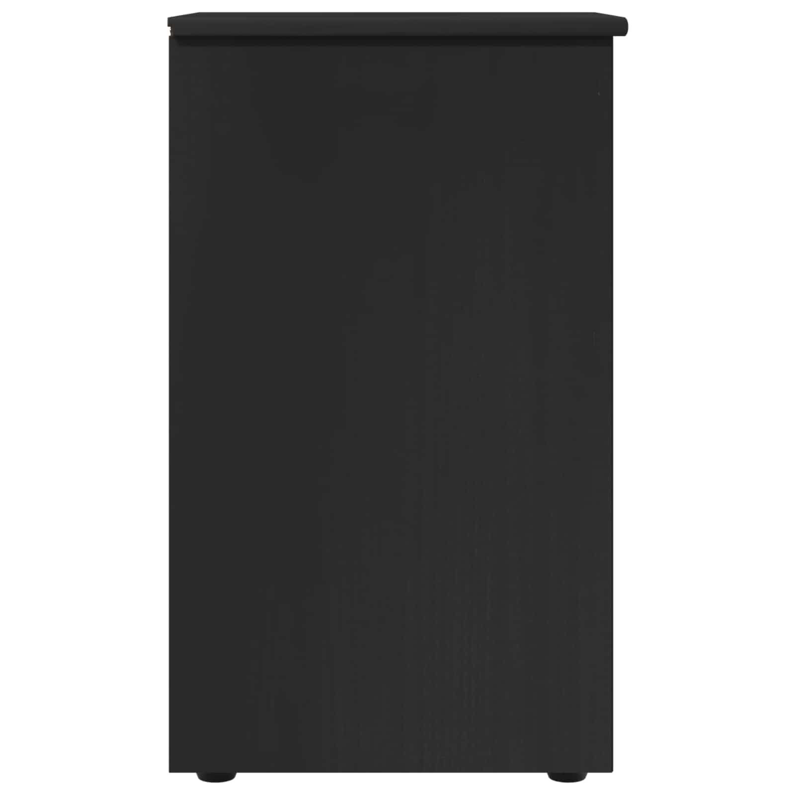 Kabinet Sort 34 x 39 x 61,5 cm Massivt fyrretræ