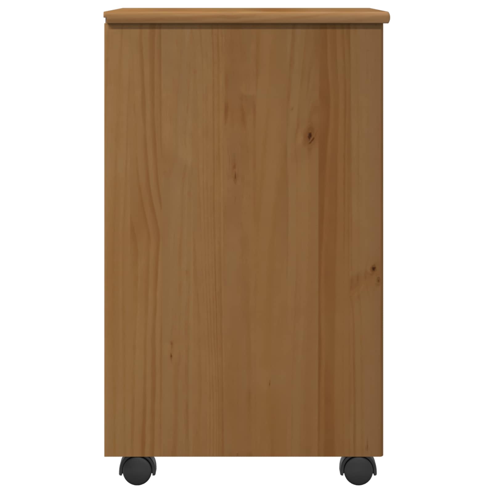 Rullende skab Honningbrun 34 x 39 x 65,5 cm Massivt fyrretræ