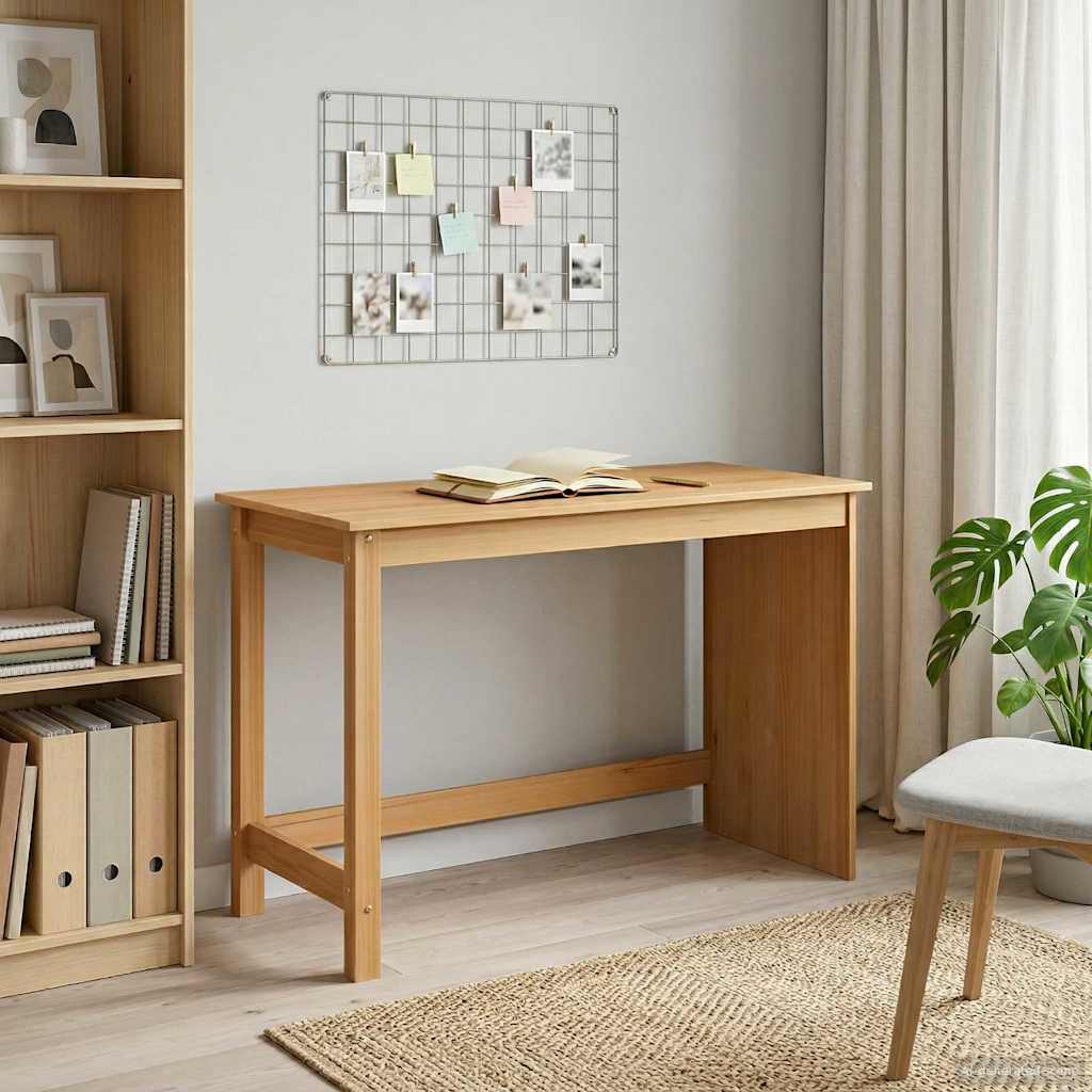 Bord Honningbrun 112 x 50 x 75 cm Massivt fyrretræ billede