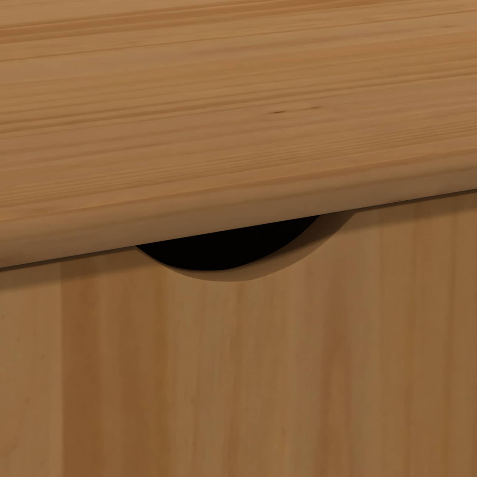 Rullende skab Honningbrun 100 x 39 x 65,5 cm Massivt fyrretræ
