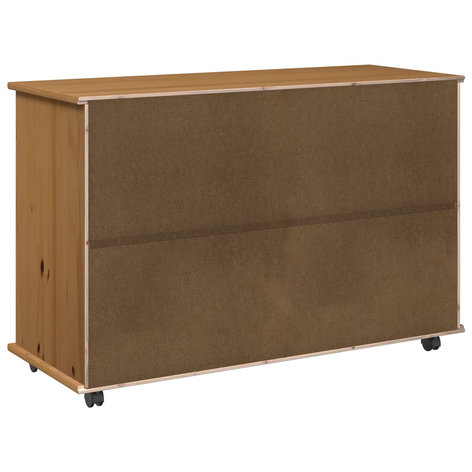 Rullende skab Honningbrun 100 x 39 x 65,5 cm Massivt fyrretræ