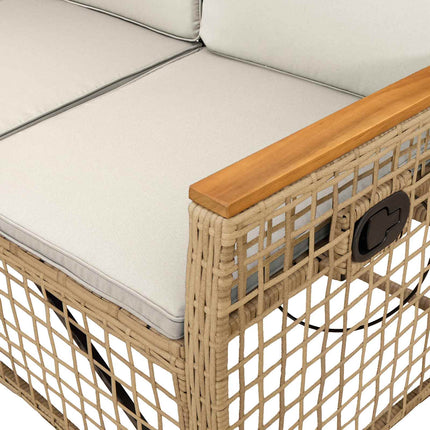 Havemøbel-set med reclining sofa 5-Antal sæder