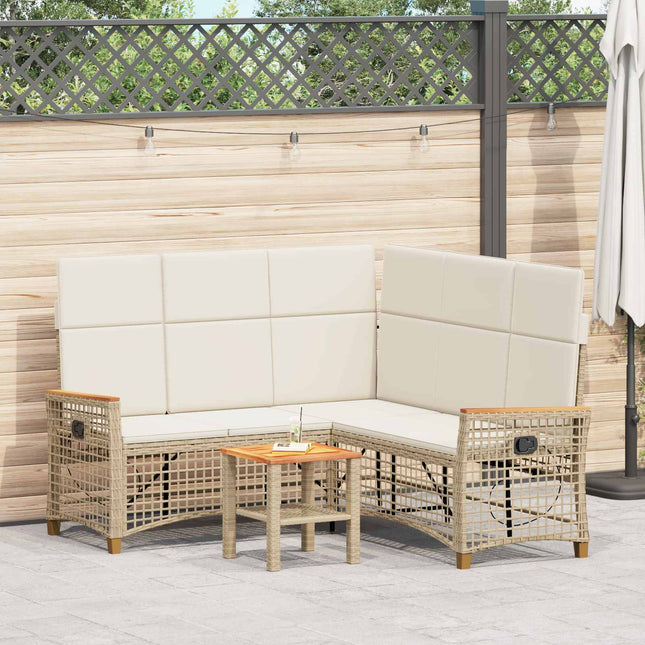 Havemøbel-set med reclining sofa 5-Antal sæder