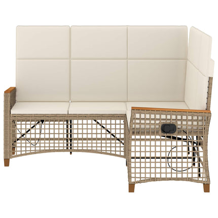 Havemøbel-set med reclining sofa 5-Antal sæder