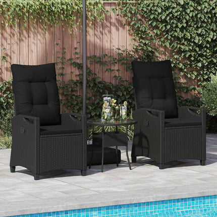 Have Stol 2 pcs Sort 56 x 64 x 94 cm Stål og Polyester