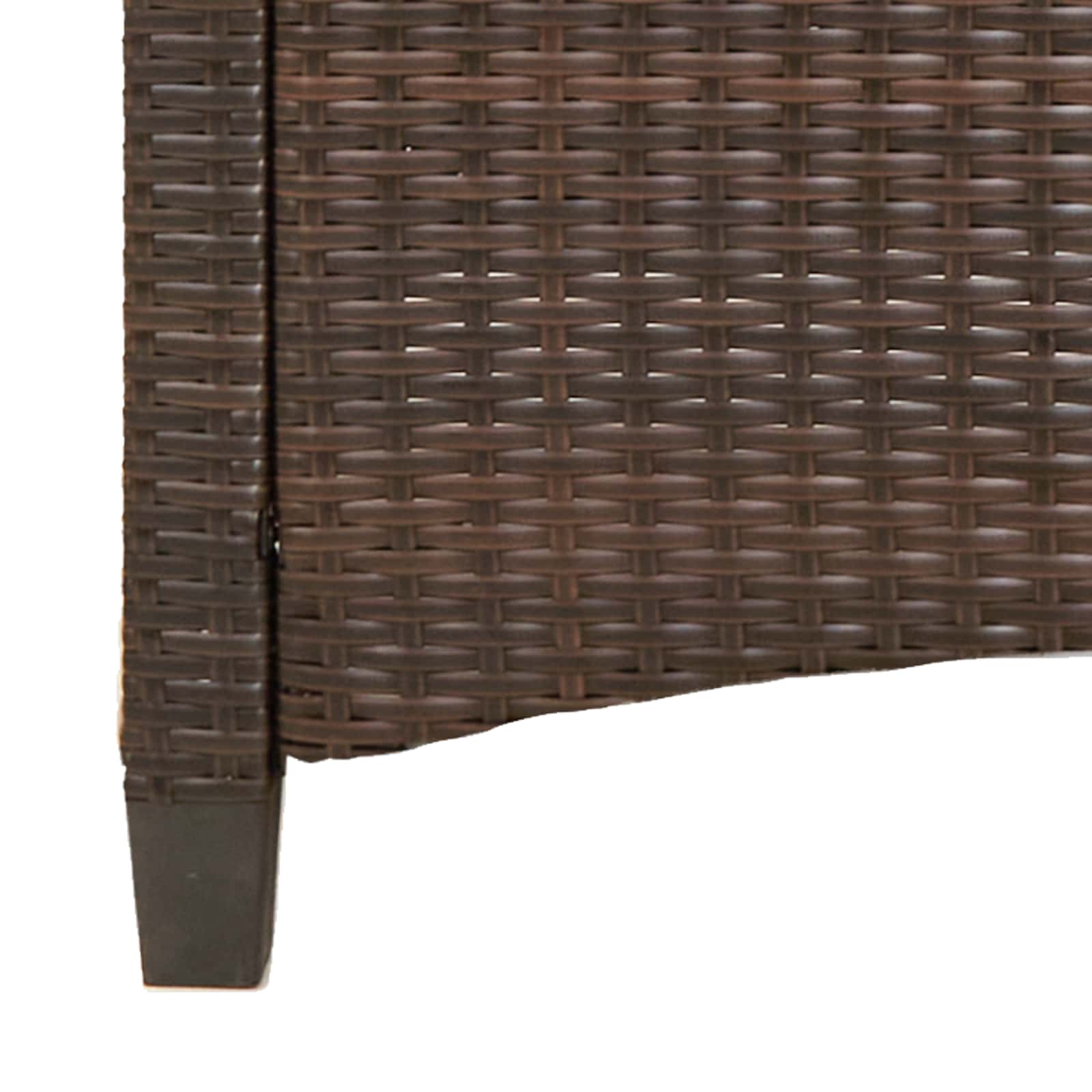 Havebænk Brun og Creme 105 x 60 x 112 cm Stål og Polyester