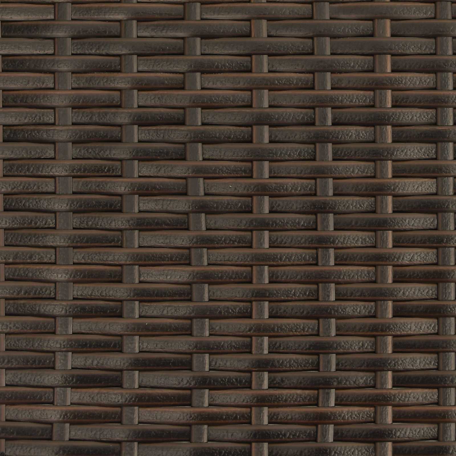 Havebænk Brun og Creme 105 x 60 x 112 cm Stål og Polyester