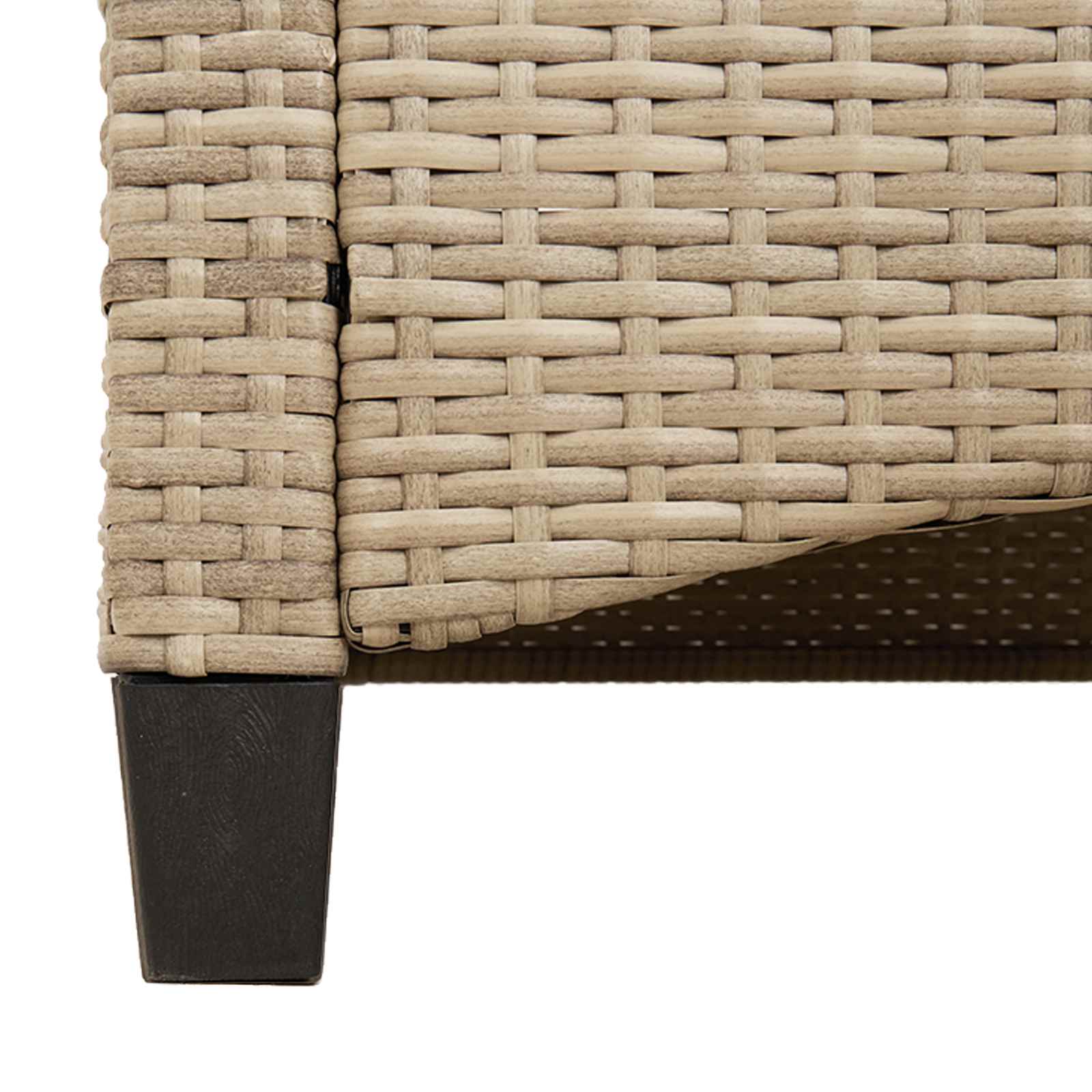 Havebænk Beige og creme 105 x 60 x 112 cm Stål og Polyester