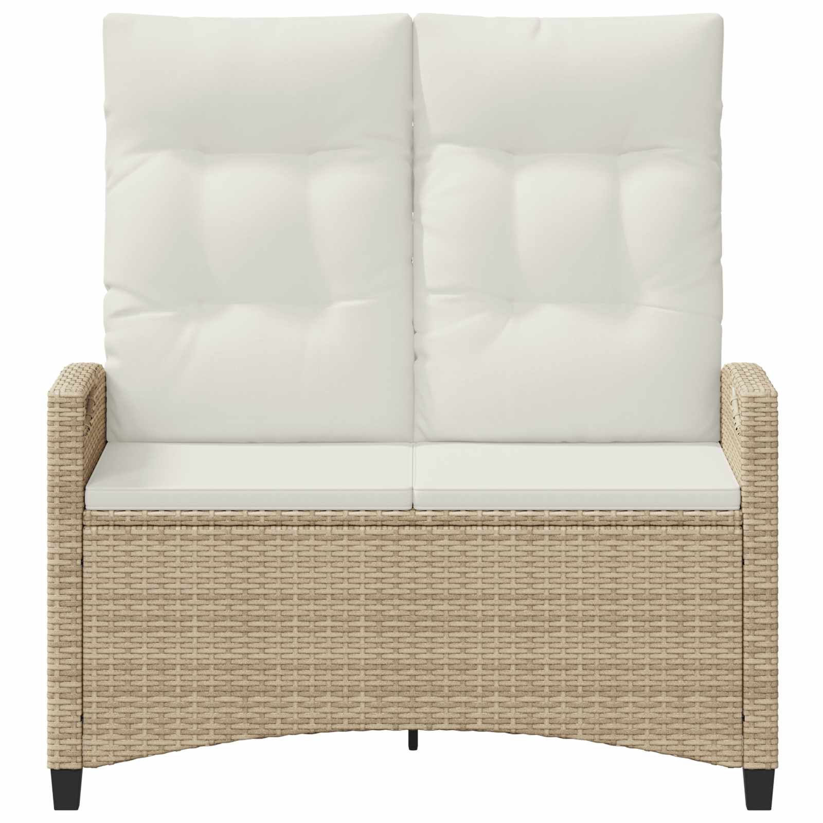 Havebænk Beige og creme 105 x 60 x 112 cm Stål og Polyester