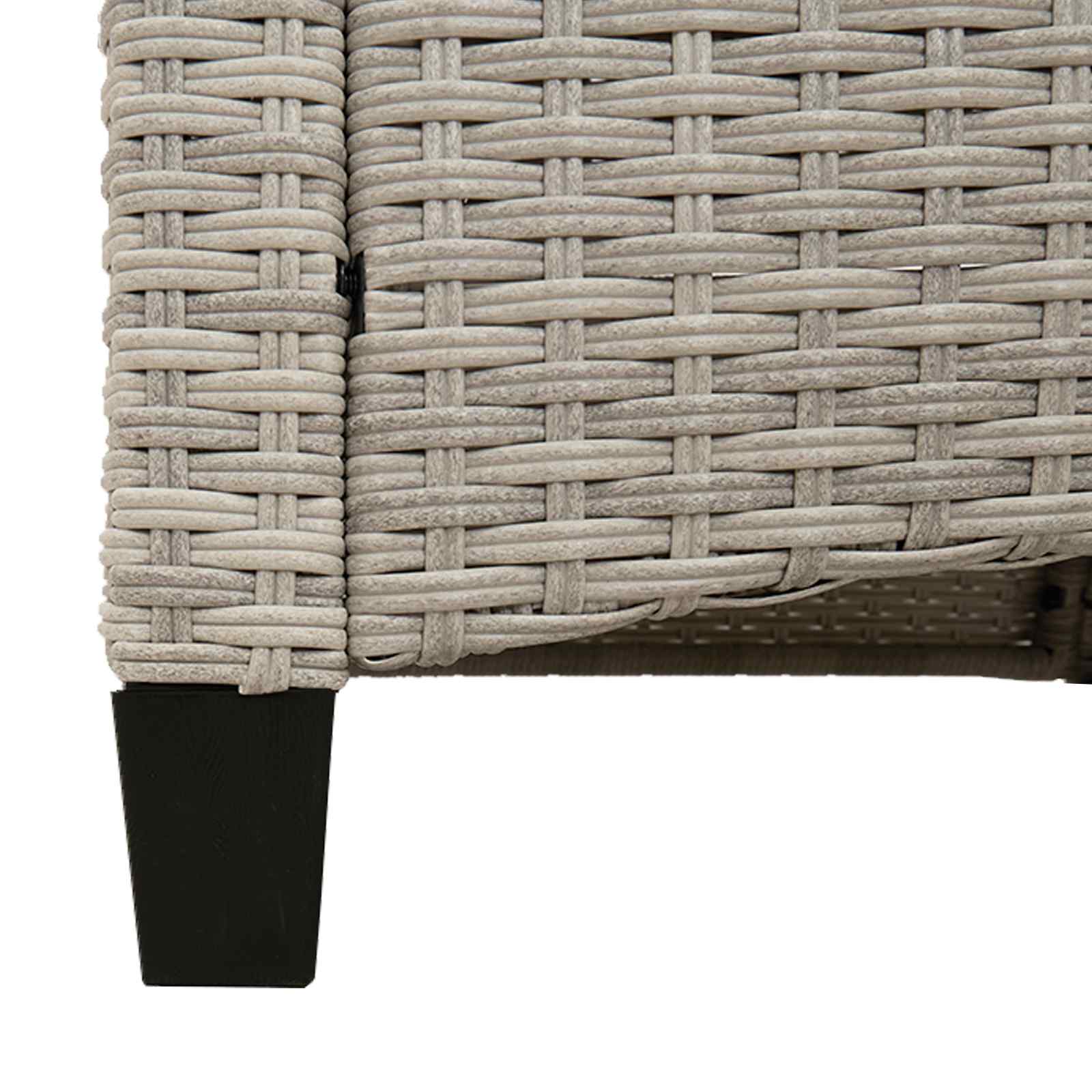 Havebænk med pude 105 x 60 x 112 cm stål