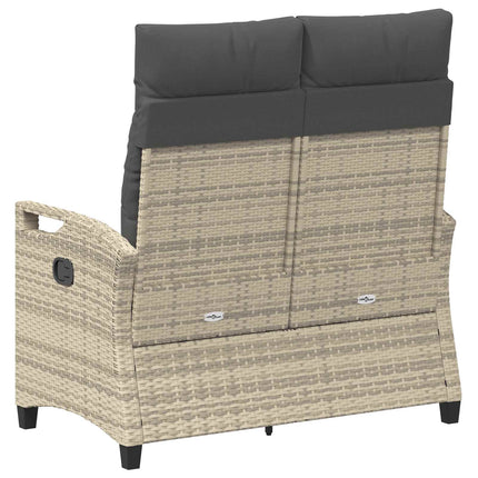 Havebænk med pude 105 x 60 x 112 cm stål