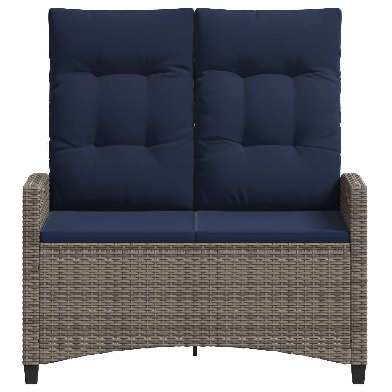 Havebænk med pude 105 x 60 x 112 cm stål